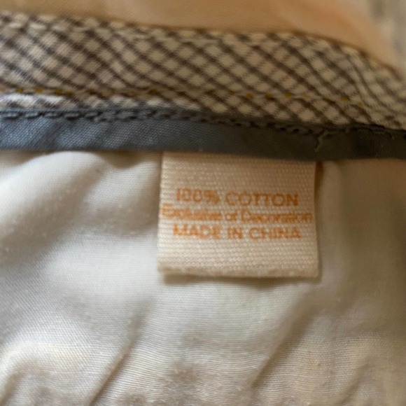 J. Crew Mustard Yellow Embroidered Elephant Classic Chino Shorts - Picture 8 of 8